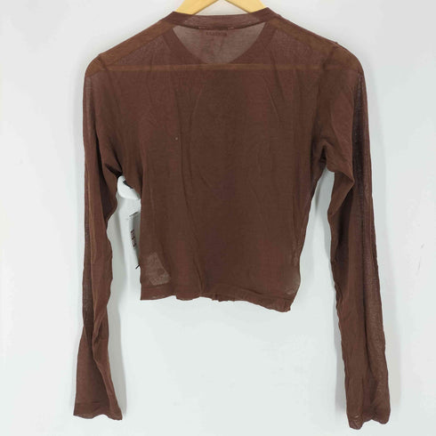 オーラリー AURALEE HARD TWIST COTTON GAUZE CARDIGAN レディース 0