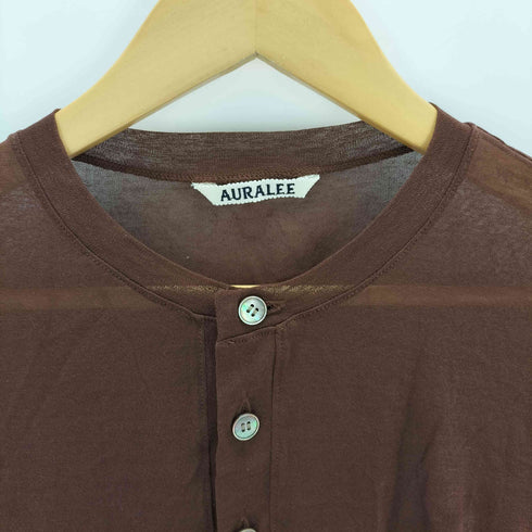 オーラリー AURALEE HARD TWIST COTTON GAUZE CARDIGAN レディース 0