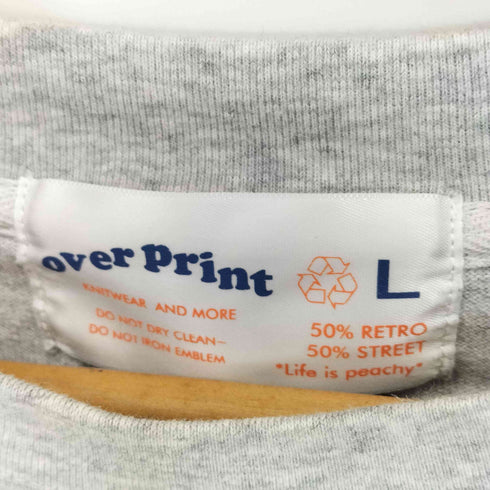 オーバープリント OVER PRINT Pop Art Sweatshirts L/S Tee Ver:19 メンズ JPN:L