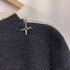 PERSON INTENTION サイドジップ 変形デザイン シャギー ニット メンズ import:M