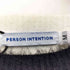 PERSON INTENTION サイドジップ 変形デザイン シャギー ニット メンズ import:M