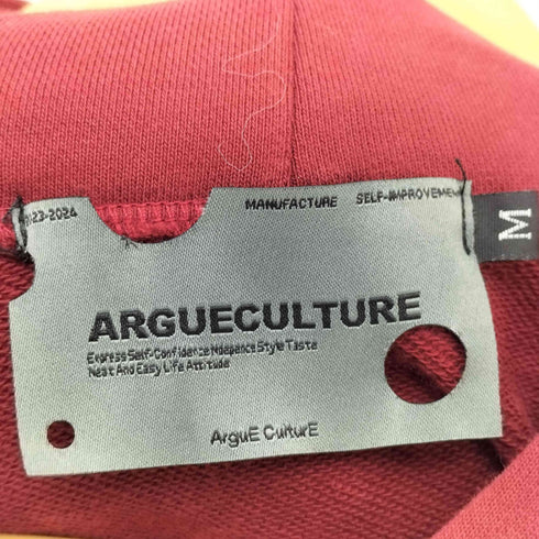 Argue Culture カットオフデザイン クロップド ジップアップ フーディー 韓国 Y2K メンズ import:M