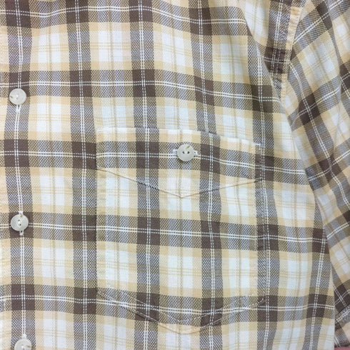 エルエルビーン L.L.Bean SLIGHTY FITTED コットン 半袖 開襟 チェックシャツ メンズ import:L