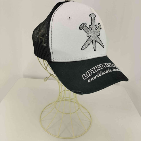 アンノウンロンドン UNKNOWN LONDON DAGGER RHINESTONE COTTON TWILL CAP ダガー ラインストーン コットンツイル キャップ メンズ ONE SIZE
