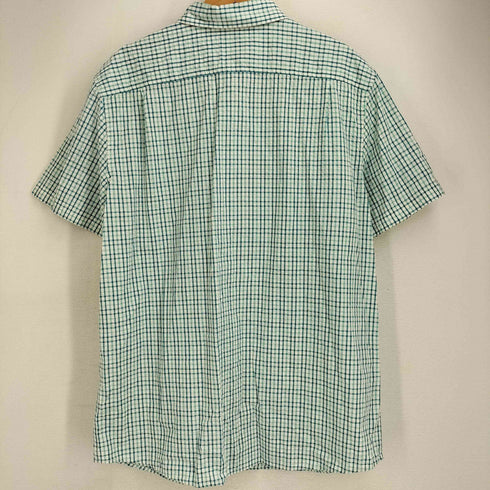 エルエルビーン L.L.Bean シアサッカー オーガニックコットン100 半袖 チェックシャツ メンズ import:XL