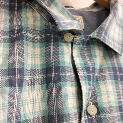 エルエルビーン L.L.Bean コットン 開襟 半袖 チェックシャツ メンズ import:L