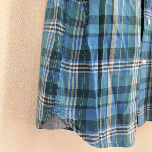 エルエルビーン L.L.Bean 半袖 コットン チェックシャツ メンズ import:L