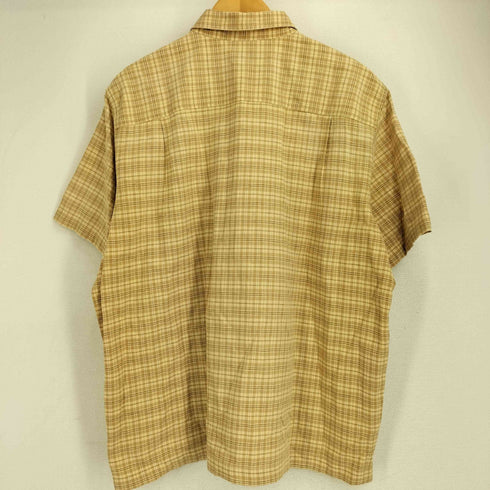 エルエルビーン L.L.Bean リネン混 半袖 チェックシャツ メンズ import:L