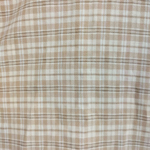 エルエルビーン L.L.Bean リネン混 半袖 チェックシャツ メンズ import:L