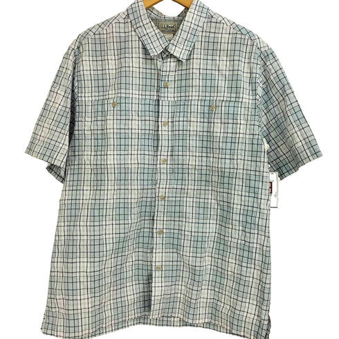 エルエルビーン L.L.Bean シアサッカー 半袖 チェックシャツ メンズ