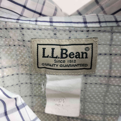 エルエルビーン L.L.Bean シアサッカー 半袖 チェックシャツ メンズ