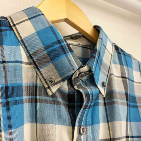 エルエルビーン L.L.Bean WRINKLE FREE TRADITIONAL FIT ボックスシルエット コットンボタンダウンチェックシャツ メンズ import:L