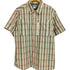 エルエルビーン L.L.Bean ポケット ジップデザイン ボックスシルエット シアサッカー半袖 チェックシャツ メンズ XXL