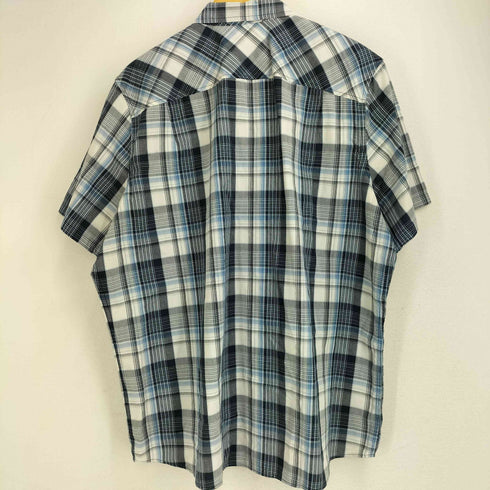 エルエルビーン L.L.Bean オーガニックコットン ダブルポケット 半袖 チェックシャツ メンズ import:XL