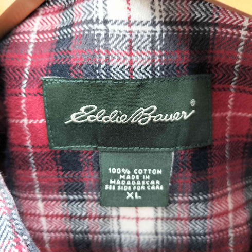 エディーバウアー Eddie Bauer ボタンダウン ネルチェックシャツ メンズ import:XL