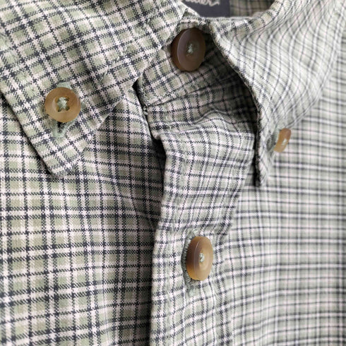 エディーバウアー Eddie Bauer 長袖ボタンダウン チェックシャツ メンズ import:XL