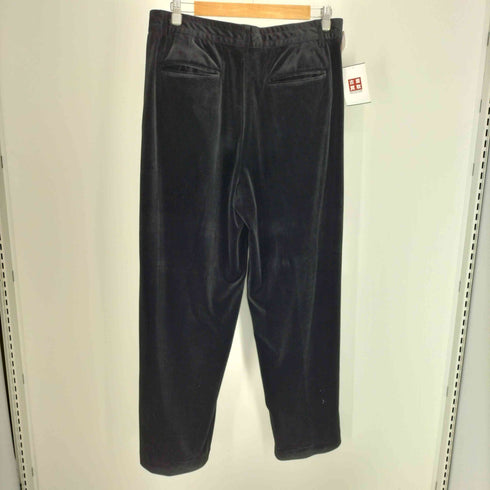 ザラ ZARA Velvet Velour pants 2タック ベルテッド ベロア ワイド パンツ メンズ L