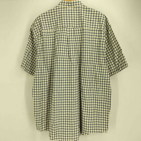 エディーバウアー Eddie Bauer ボタンダウン半袖チェックシャツ メンズ import:L