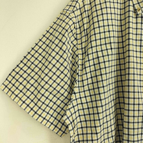 エディーバウアー Eddie Bauer ボタンダウン半袖チェックシャツ メンズ import:L