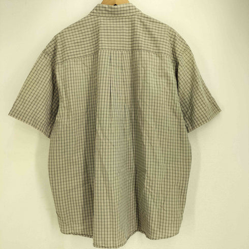 エディーバウアー Eddie Bauer 半袖 ボタンダウン チェックシャツ メンズ import:XL