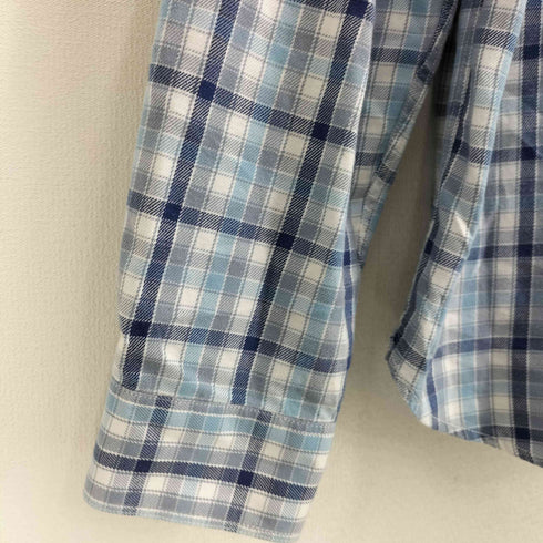 ティンバーランド Timberland SLIM FIT エルボーパッチ ワンポイント刺繍 ダブルボケット 長袖チェックシャツ メンズ import:XL