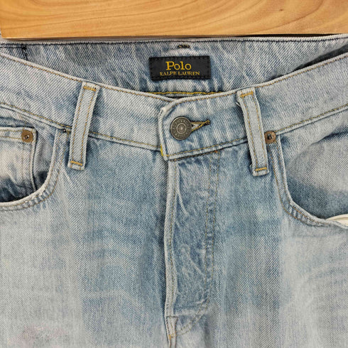 ポロラルフローレン POLO RALPH LAUREN アイスウォッシュ ストレートデニムパンツ メンズ 31×32