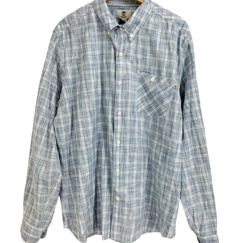 ティンバーランド Timberland ボックスシルエット ボタンダウンチェックシャツ メンズ import:XL