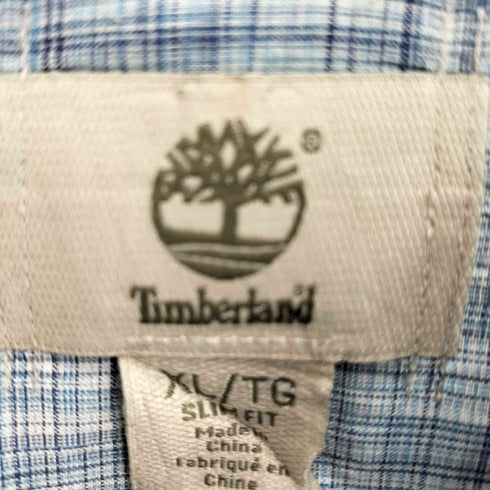 ティンバーランド Timberland ボックスシルエット ボタンダウンチェックシャツ メンズ import:XL