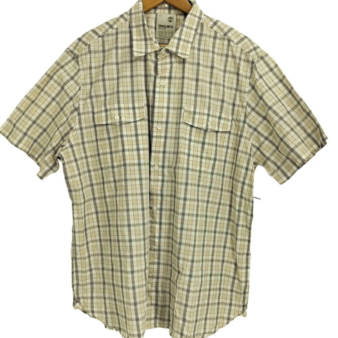 ティンバーランド Timberland ボックスシルエット 半袖チェックシャツ メンズ import:XL