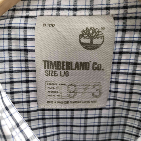 ティンバーランド Timberland ワンポイント刺繍 コットン チェックシャツ メンズ import:XL