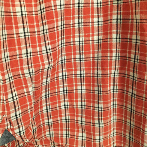 エルエルビーンシグネチャー L.L.Bean SIGNATURE リネン混 ボックスシルエット ボタンダウン半袖チェックシャツ メンズ import:L
