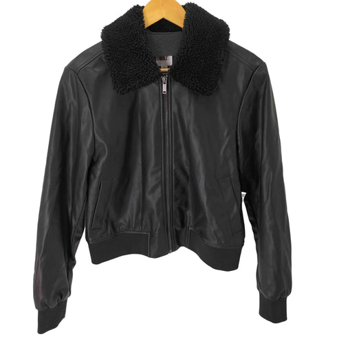 ギャップ Gap フェイクレザーボンバージャケット レディース import:XS
