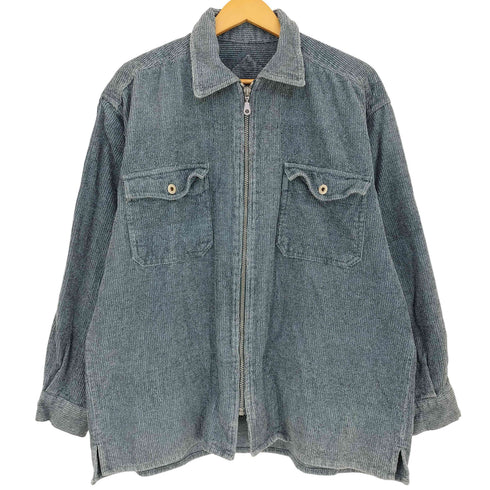 EVERBLUE コーデュロイ ジップ シャツジャケット メンズ import:L