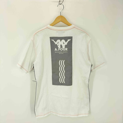 カッパ エーフォーラブス KAPPA × A.FOUR LABS UPSIDE DOWN 反転ロゴプリントTシャツ メンズ JPN:M