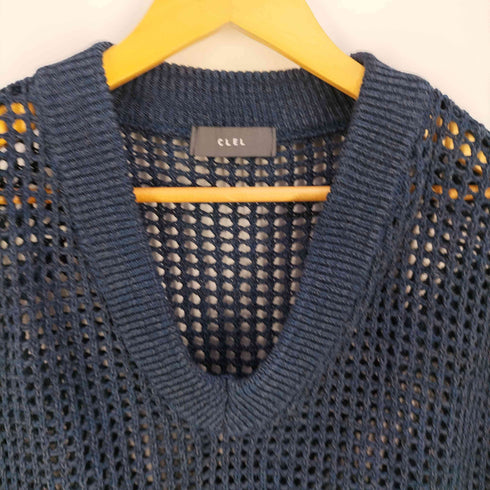 クレイル CLEL Watermark Knitting Loose Mesh Vest 透かし編み ルーズ メッシュニットベスト メンズ JPN:S