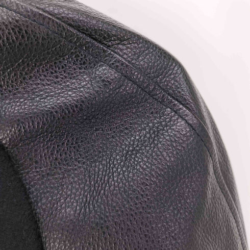 スクーカム SKOOKUM USA製 LETTERMAN JACKET レターマン メルトンウール レザー ショールカラー スタジャン ジャケット ロングリブ メンズ US:34