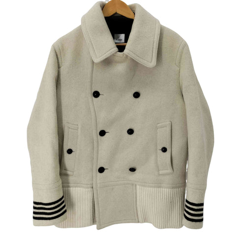 バーバリーロンドン BURBERRY LONDON Striped Cuff Pea Coat ストライプ カフ ピー コート メンズ DE:52