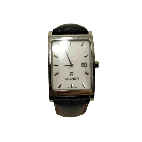 アイグナー AIGNER A03100 Modena クォーツ レザーバンド 腕時計 メンズ