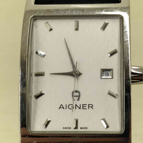 アイグナー AIGNER A03100 Modena クォーツ レザーバンド 腕時計 メンズ