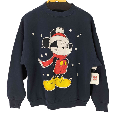 90S USA製 キャラクターラバープリントクルーネックスウェット メンズ import:XL