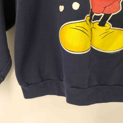 90S USA製 キャラクターラバープリントクルーネックスウェット メンズ import:XL