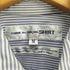 コムデギャルソンシャツ COMME des GARCONS SHIRT 90-00S フランス製 ジップアップ ストライプ シャツ ジャケット メンズ JPN:M