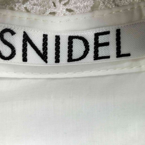 スナイデル snidel ホワイトレースカラーニットワンピース レディース FREE