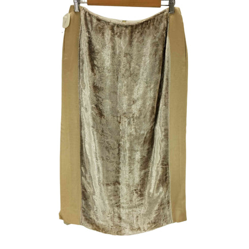 ドリスヴァンノッテン DRIES VAN NOTEN ベロア切替 スリットスカート レディース EUR:38