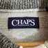 チャップス CHAPS ロゴ刺繍 ハーフボタン ハイネック ボーダー コットンニット メンズ import:XL