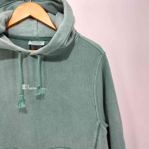 チャンピオン Champion REVERSE WEAVE 後染め裏起毛ワンポイント刺繍プルオーバーパーカー メンズ L