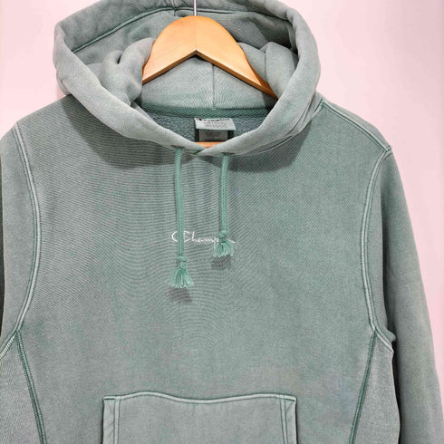 チャンピオン Champion REVERSE WEAVE 後染め裏起毛ワンポイント刺繍プルオーバーパーカー メンズ L
