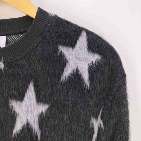 ザラ ZARA 星柄 スター アクリル シャギーニット メンズ import:L