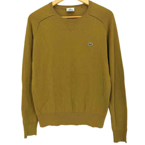 ラコステ LACOSTE ワンポイント 羊革エルボーパッチ クルーネックニット メンズ 3