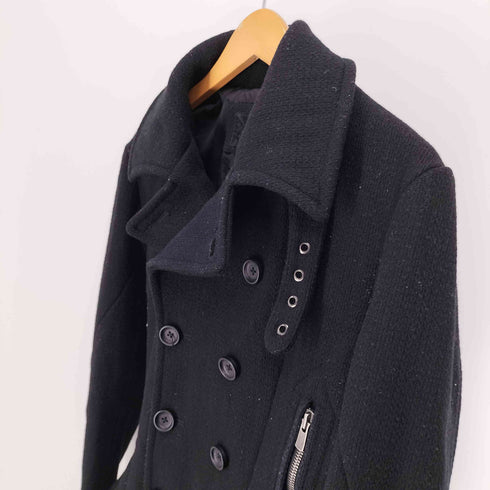 ジャックローズ JACKROSE Luv maison Excella エクセラ ジップ ウール ナイロン ダブル ライダース ジャケット メンズ JPN:44
